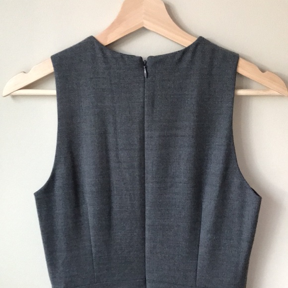 J.Crew tall pleated sheath grey dress - Picture 4 of 9